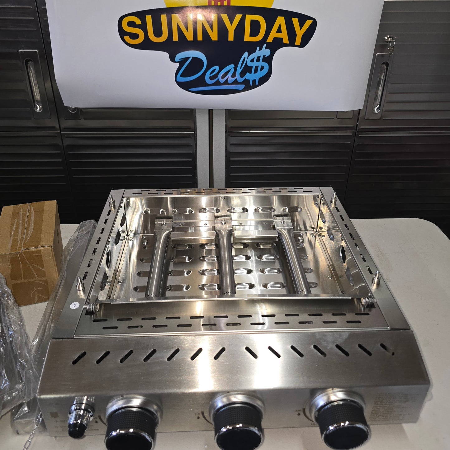 3 Burner 25" Stainless Steel Griddle