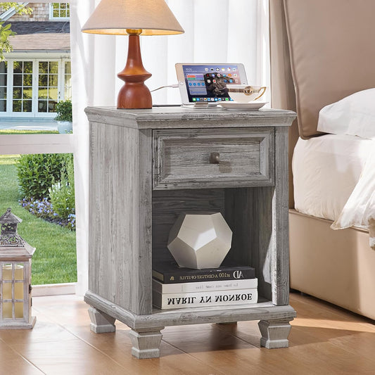 End Table/Night Stand (Grey)