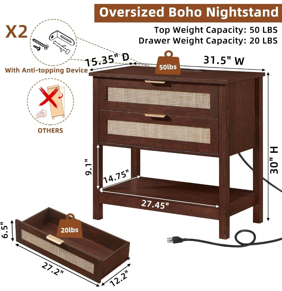 Long Nightstand