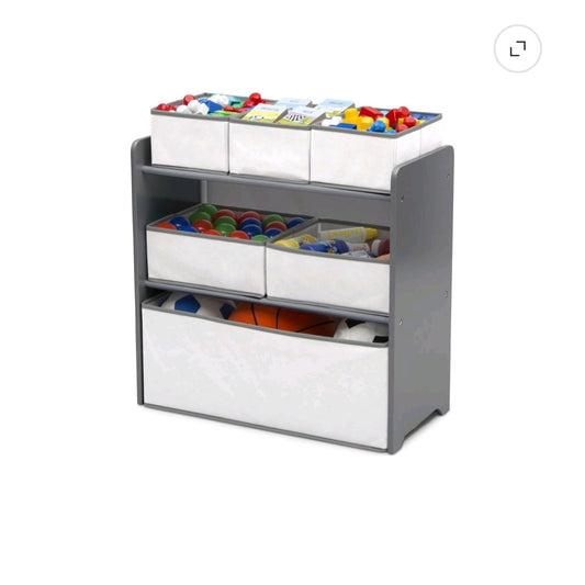 Children's Table, Chairs, and Toy Organizer Set