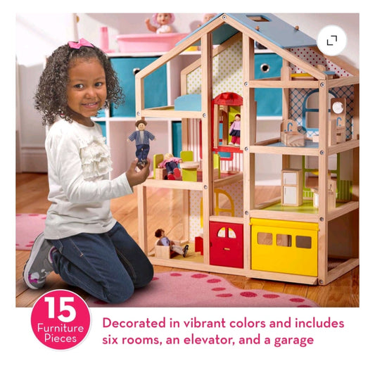 Melissa & Doug Hi-Rise Dollhouse