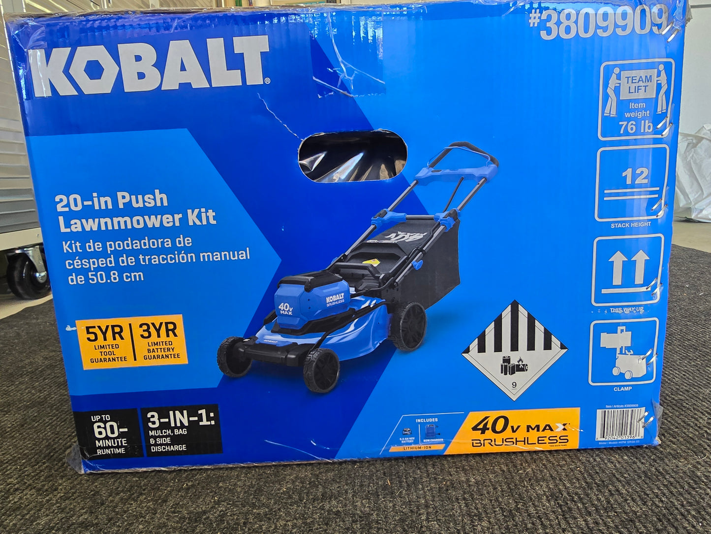 Kolbalt 40v Push Mower