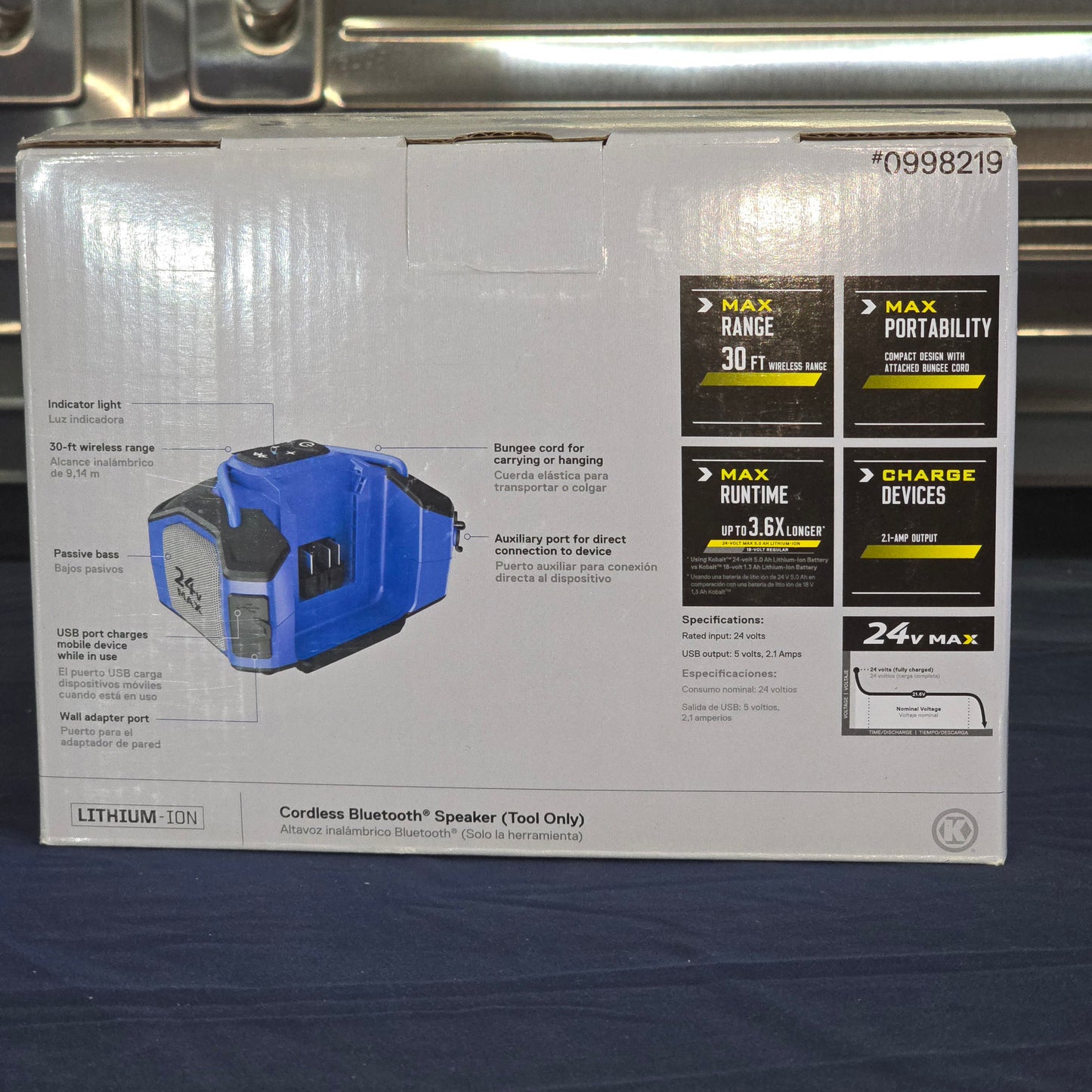 Kobalt 24V Bluetooth Speaker