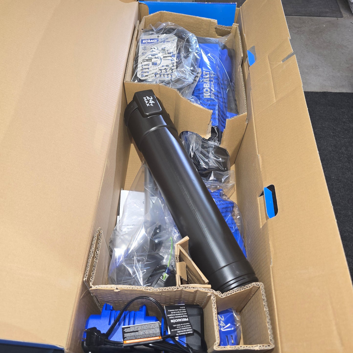 Kobalt 24v String Trimmer and Leaf Blower (Battery & Charger Included)