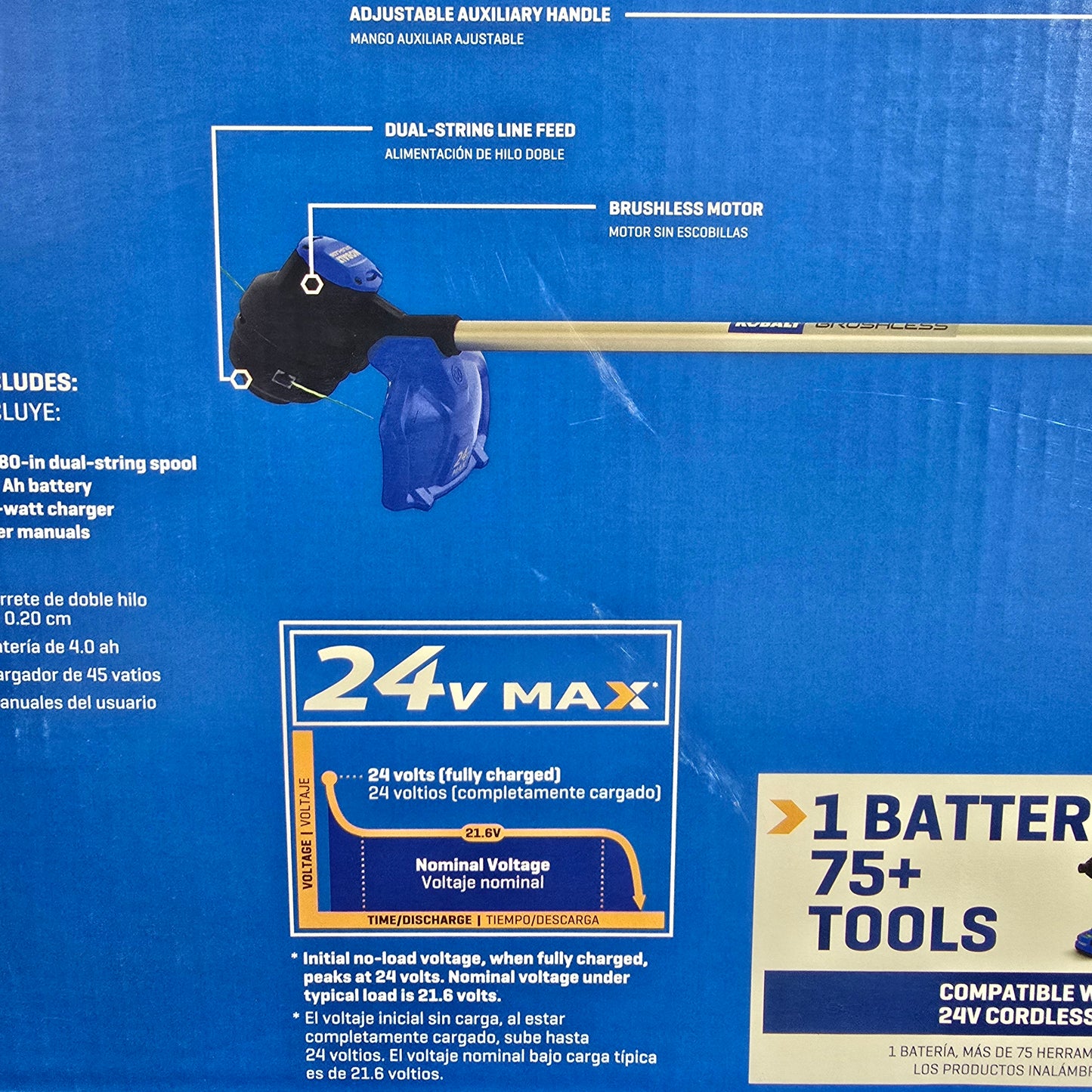Kobalt 24v String Trimmer and Leaf Blower (Battery & Charger Included)