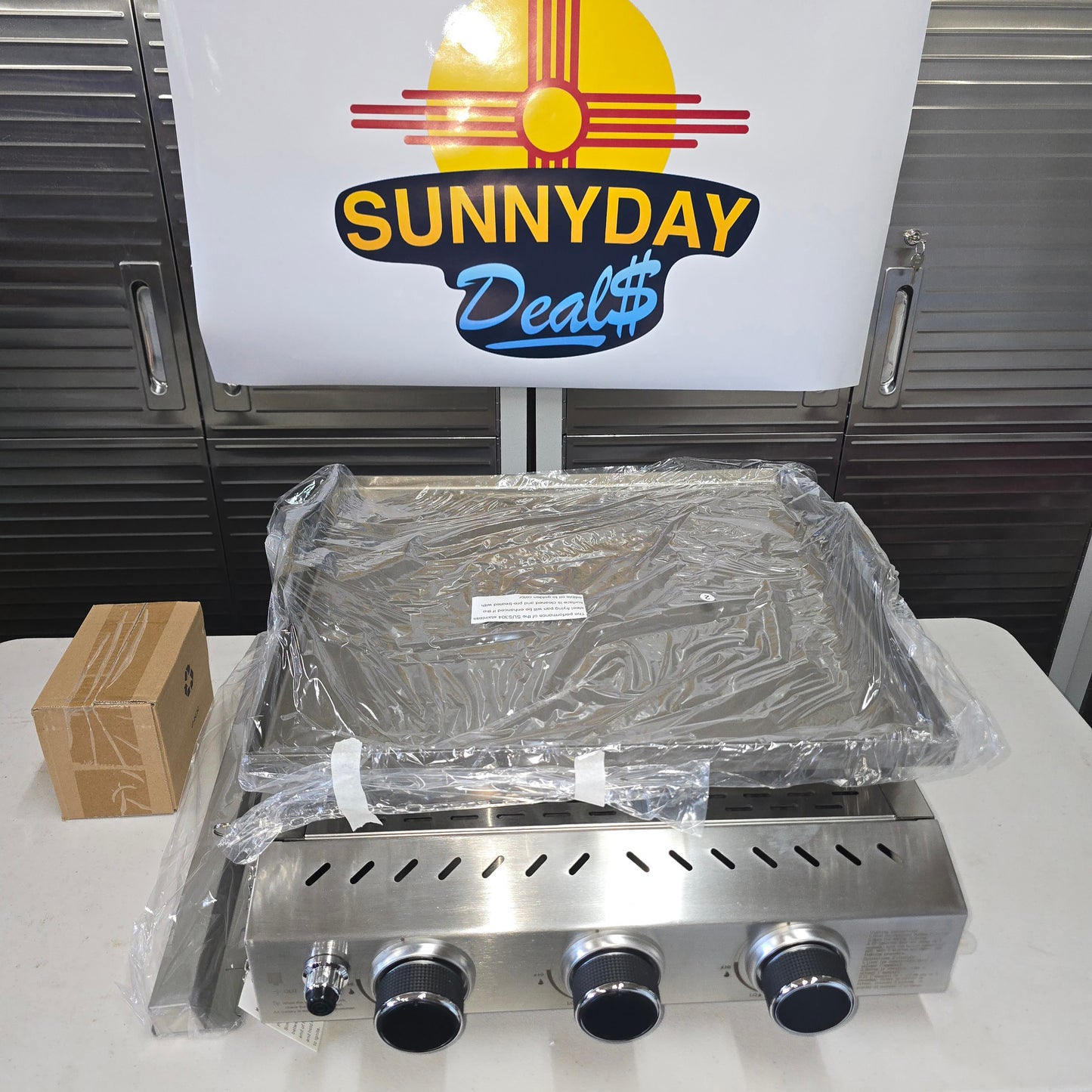 3 Burner 25" Stainless Steel Griddle
