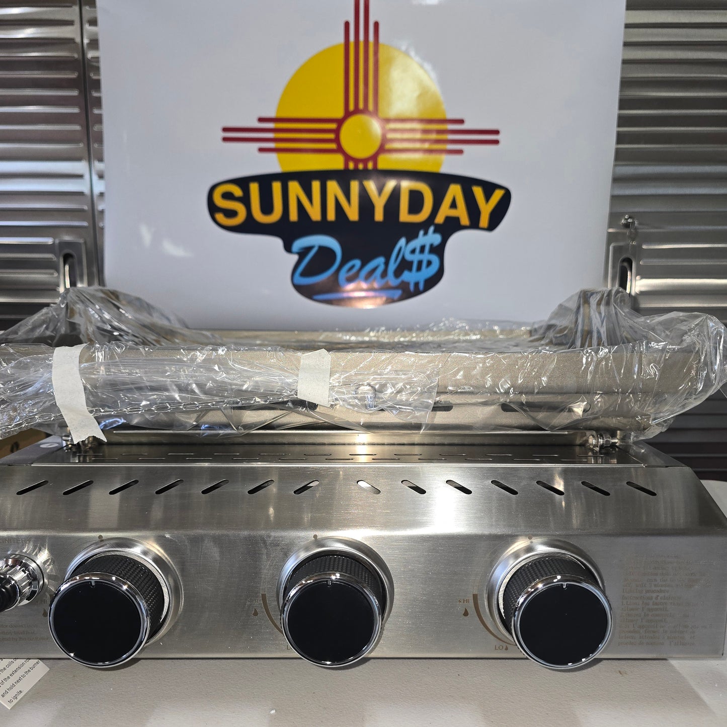 3 Burner 25" Stainless Steel Griddle