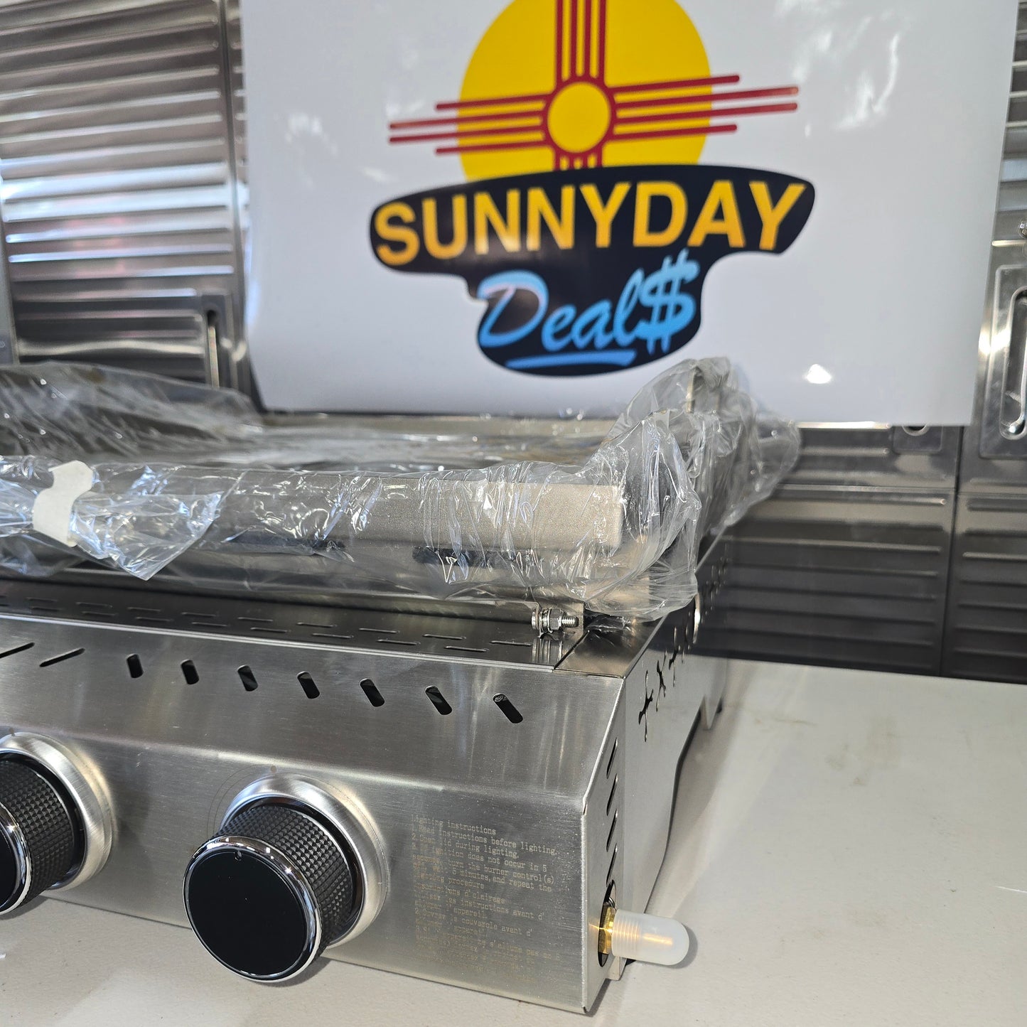 3 Burner 25" Stainless Steel Griddle