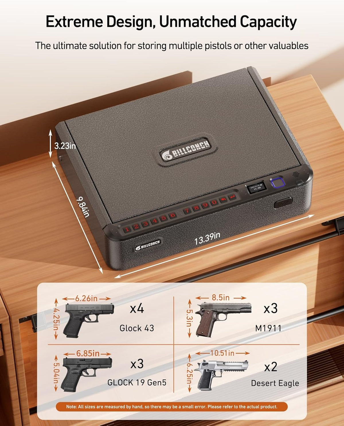 Large - Biometric Smart Safe