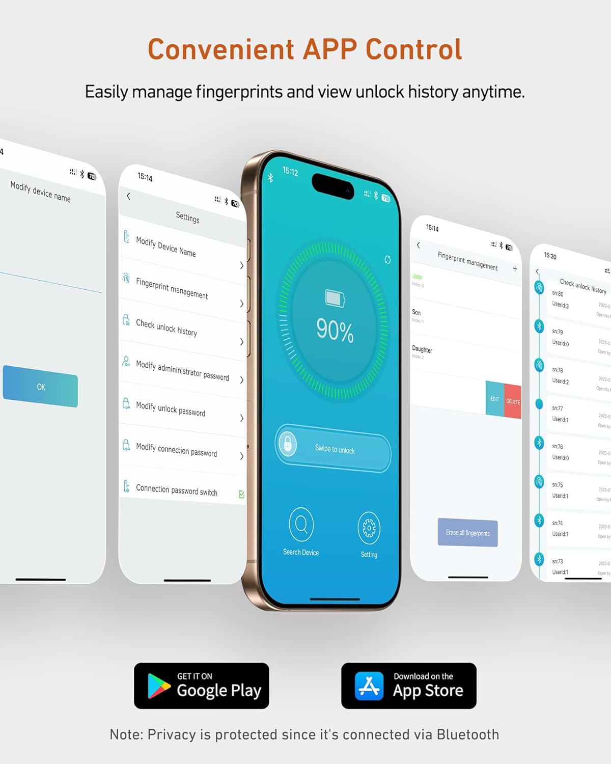 Large - Biometric Smart Safe