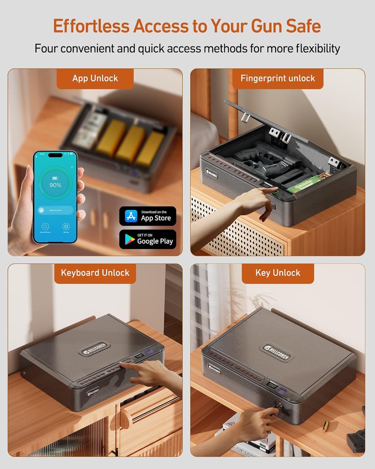 Large - Biometric Smart Safe
