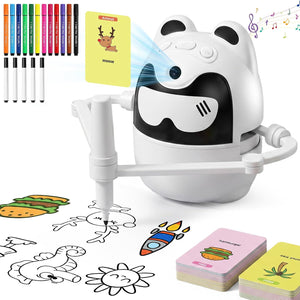 Children's Drawing Robot with Voice Interactive Guide and 150 Drawing Cards
