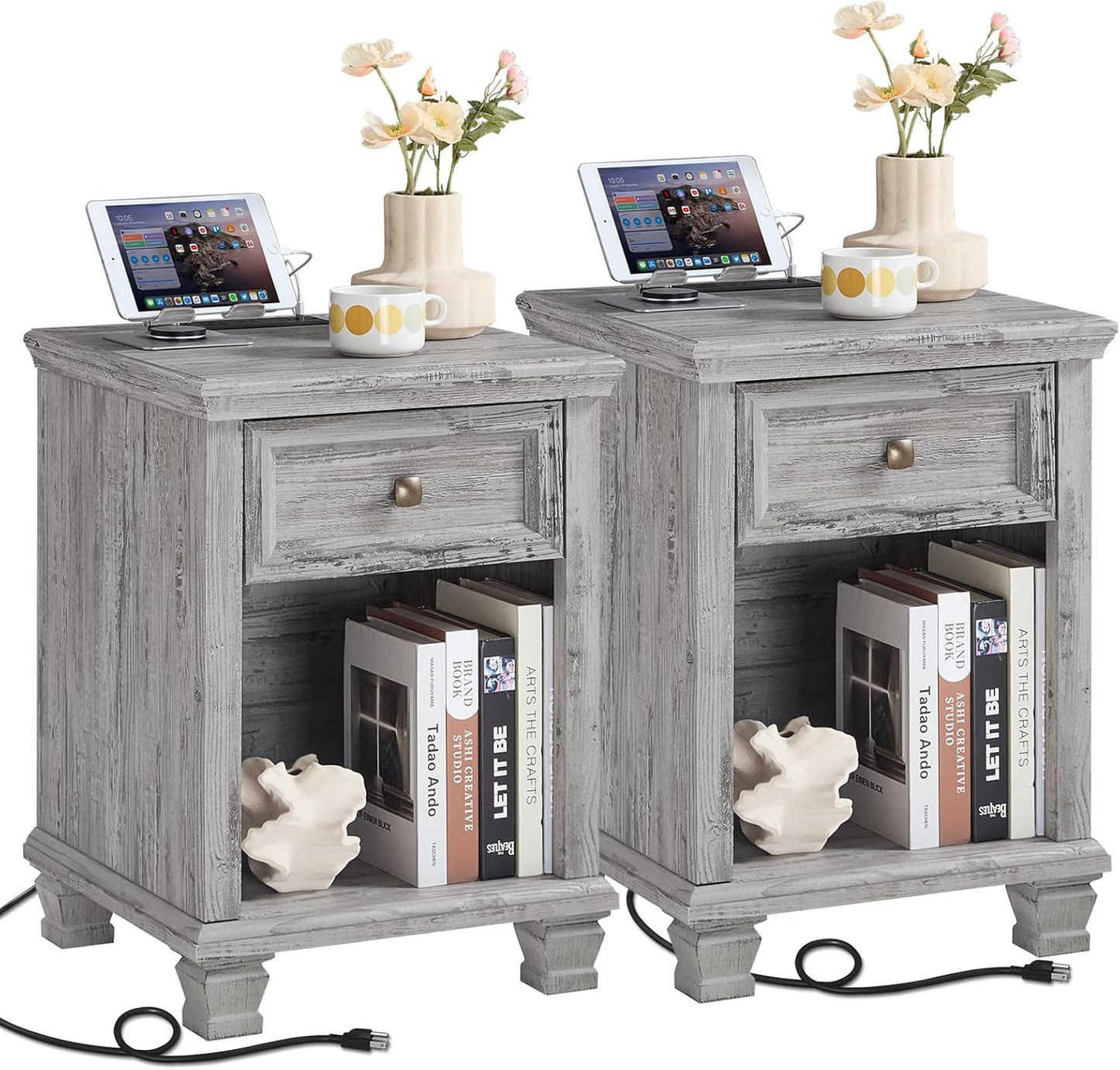 End Table/Night Stand (Grey)