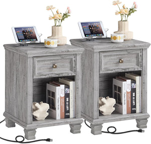 End Table/Night Stand (Grey)