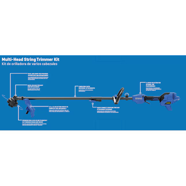Kolbalt -  Multi-Head String Trimmer Kit