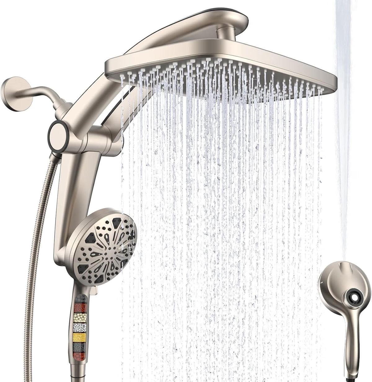Nickle - Filtered Dual Shower Head Combo with Magnetic Dock