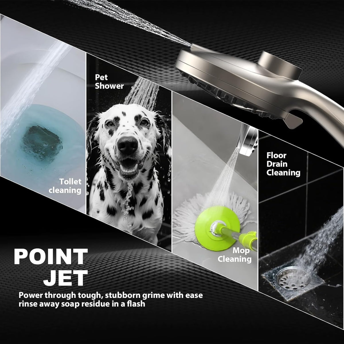 Nickle - Filtered Dual Shower Head Combo with Magnetic Dock