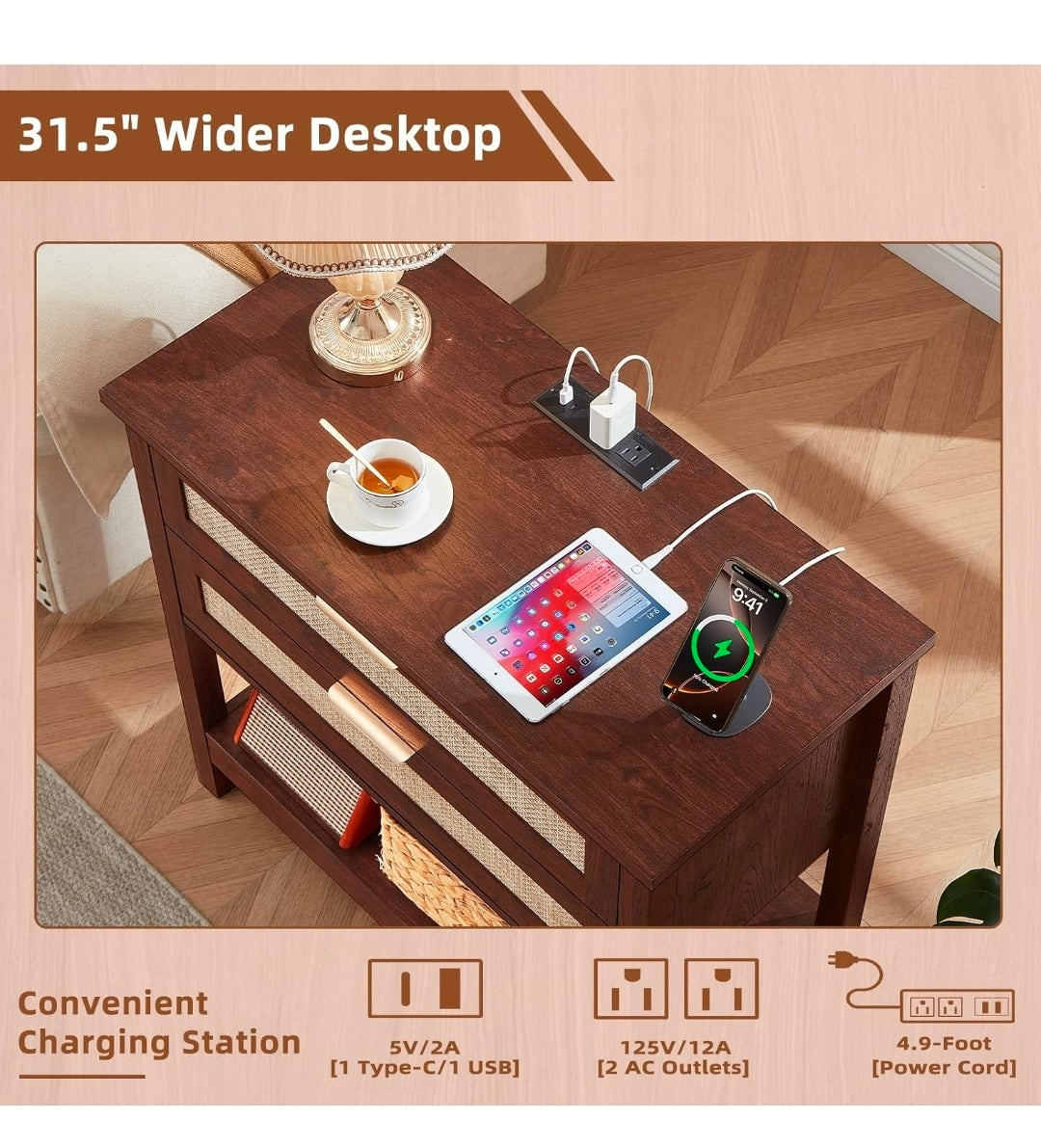 Long Nightstand