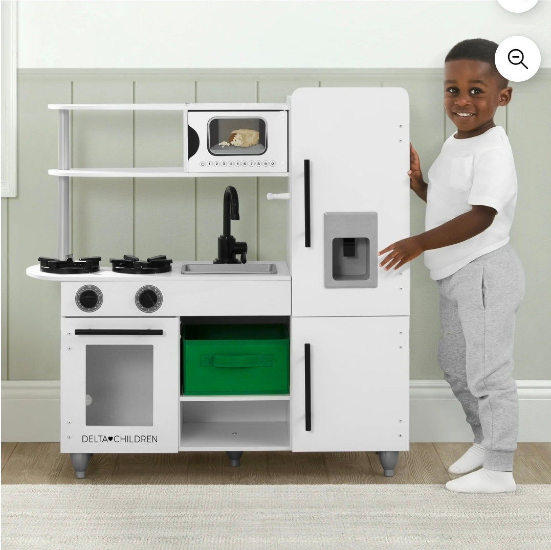 White/White 1-Piece Play Kitchen