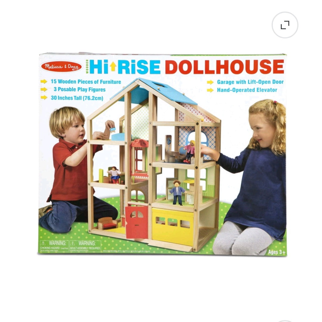 Melissa & Doug Hi-Rise Dollhouse