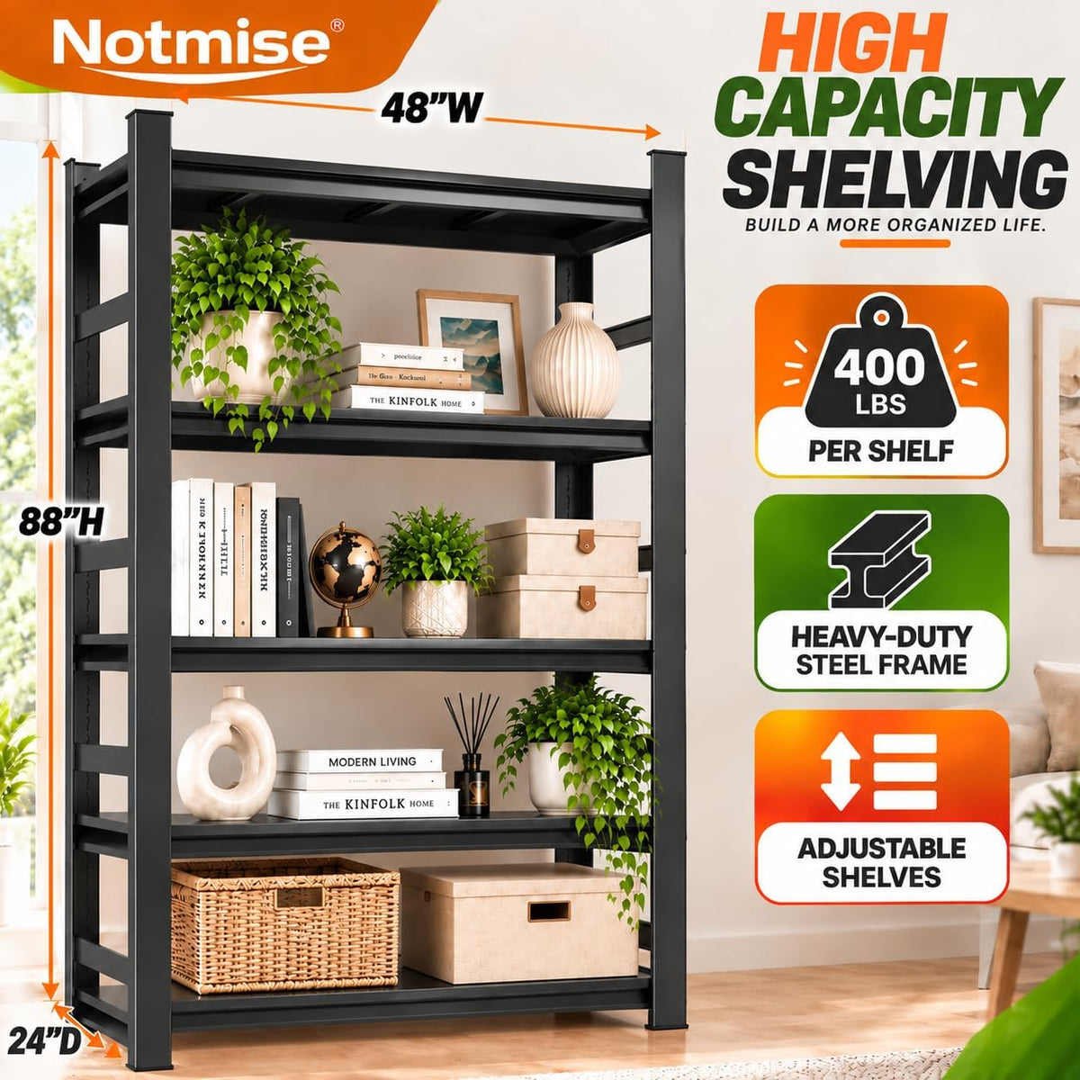 High Capacity Shelving Unit