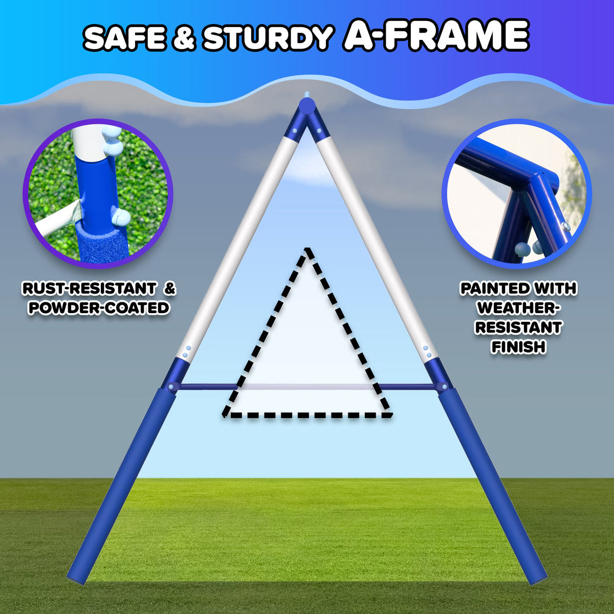 Swing Set with Saucer and slide