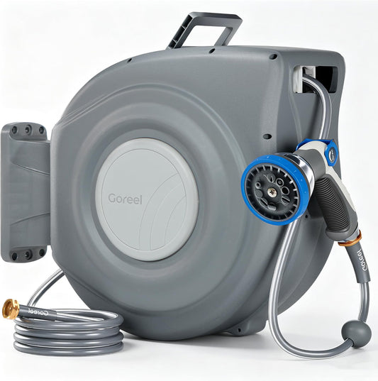 65ft Retractable Garden Hose Reel