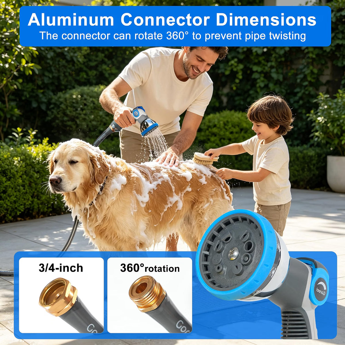65ft Retractable Garden Hose Reel