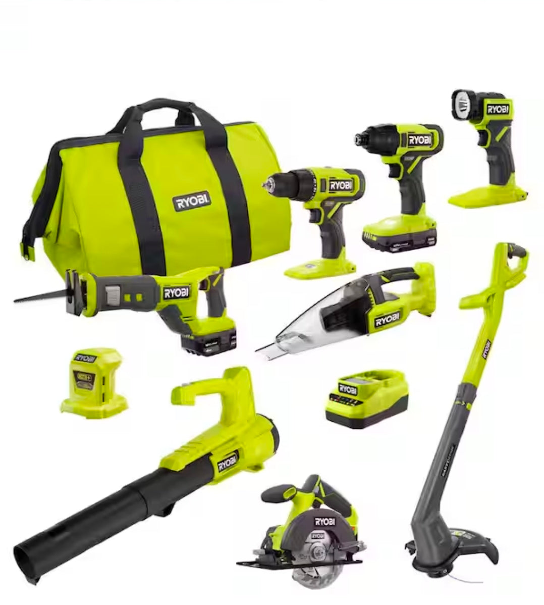 Ryobi 9x-Tool Bundle